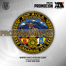 Cargar imagen en el visor de la galería, EMBLEMA PROMOCIÓN XLII E.B. - CANARIAS - POLICÍA NACIONAL
