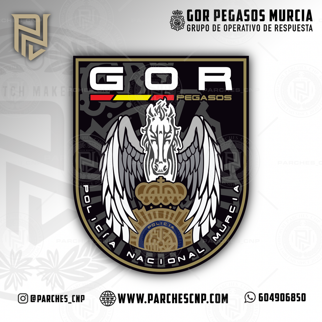 EMBLEMA DEL GRUPO OPERATIVO DE RESPUESTA DE MURCIA - PEGASOS