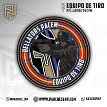 Cargar imagen en el visor de la galería, EMBLEMA BELLATORS PACEM - EQUIPO DE TIRO
