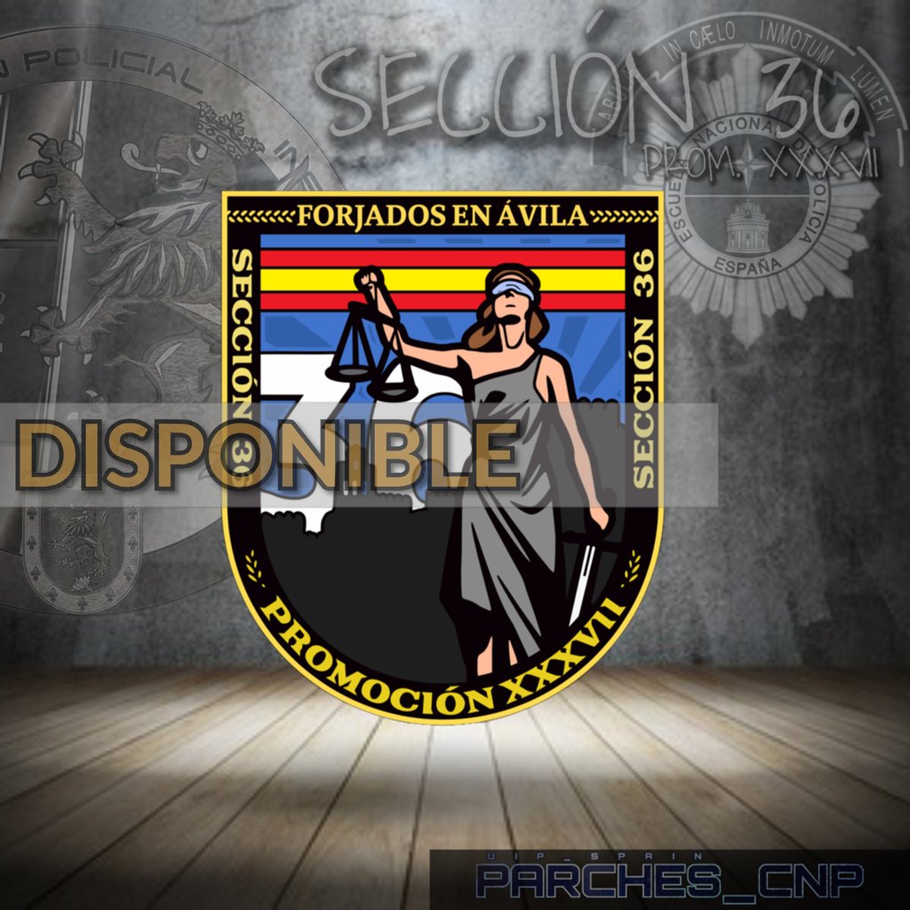 EMBLEMA CONMEMORATIVO DE LA SECCIÓN 36 DE LA PROMOCIÓN XXXVII