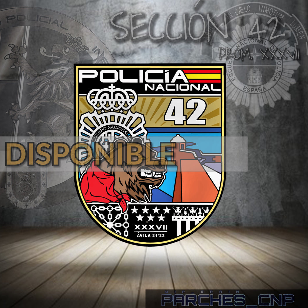 EMBLEMA CONMEMORATIVO DE LA SECCIÓN 42 DE LA PROMOCIÓN XXXVII